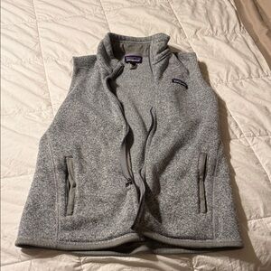 Patagonia Heather Gray Zip-Up Vest